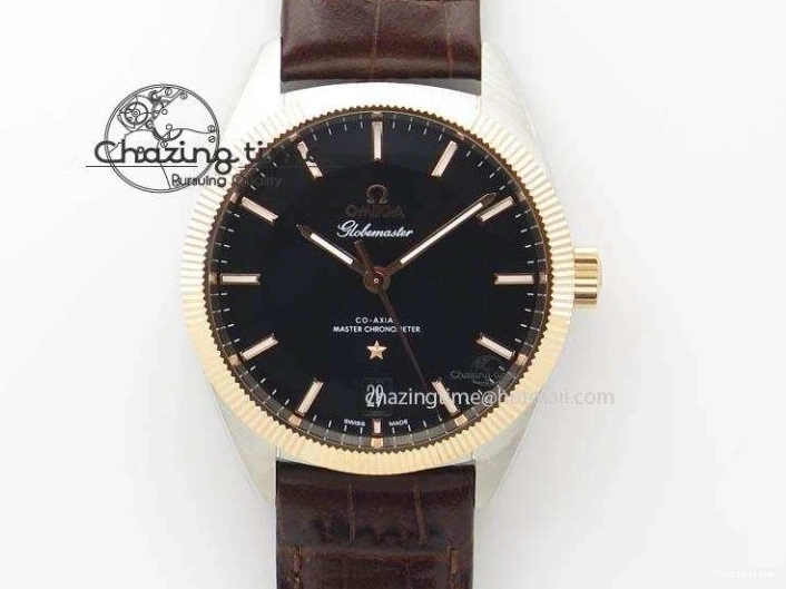 0110 Sophisticated Planet Ocean Master Chronometer Chrono SS OM 1:1 Best Edition Orange On SS Bracelet A 8156